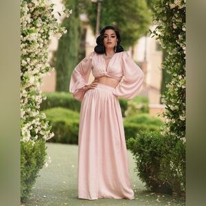 NWT Large Vintage Vandalizm Harlow Set in Light Pink